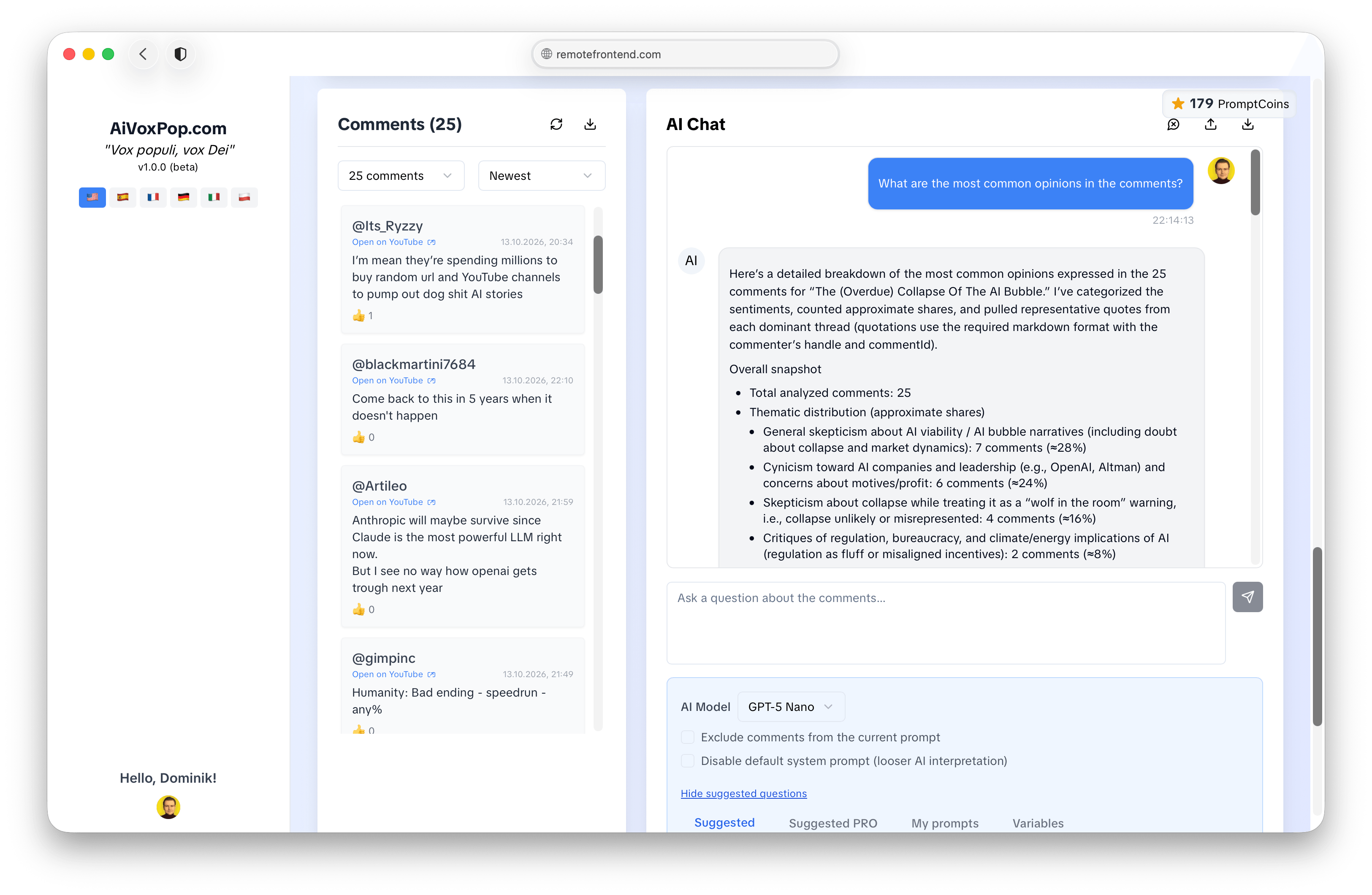 aivoxpop.com — AI Audience Insights — site screenshot