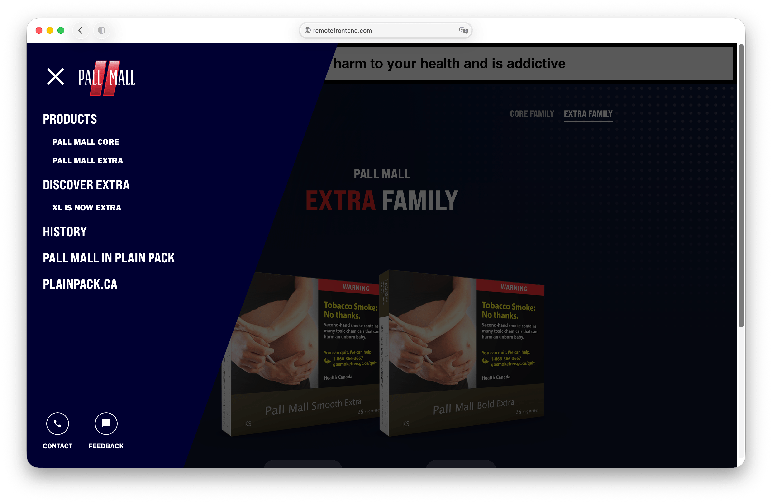 Pall Mall (CA) — site screenshot