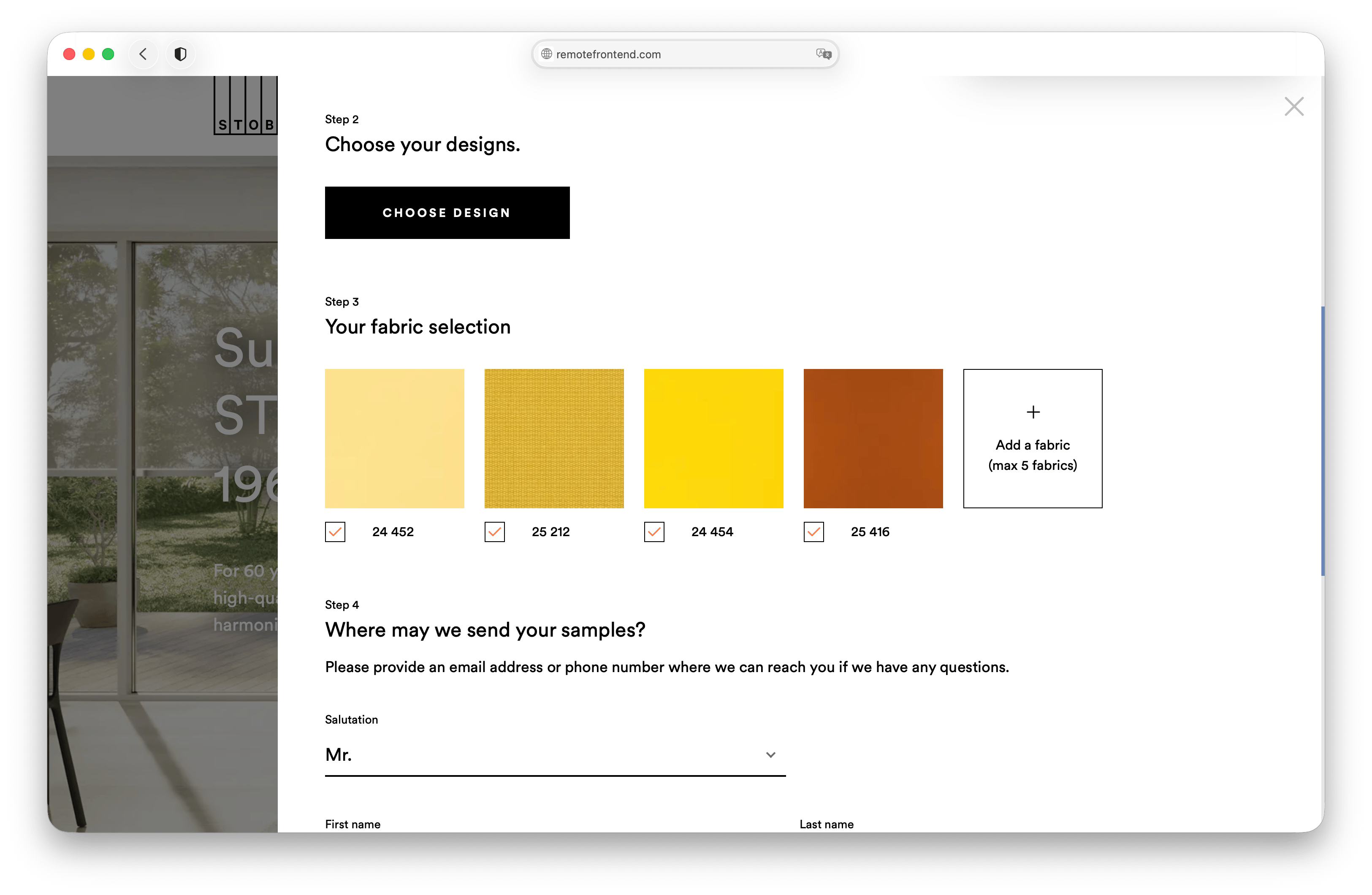 STOBAG Contact Tool — site screenshot